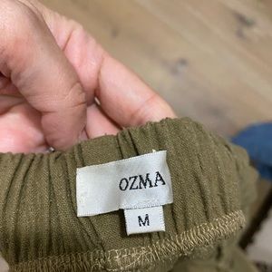 Ozma Silk Noil Cropped Wide Leg